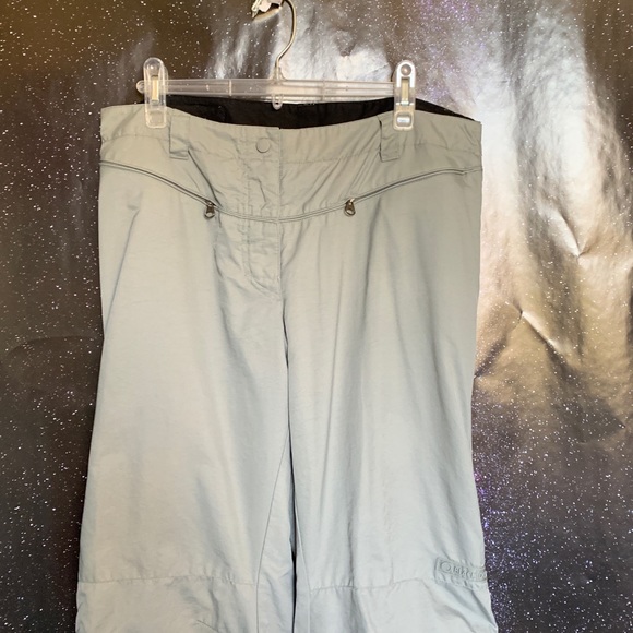 Black Dot-Gray Waterproof Snowboarding Pants Sz L - Picture 2 of 6